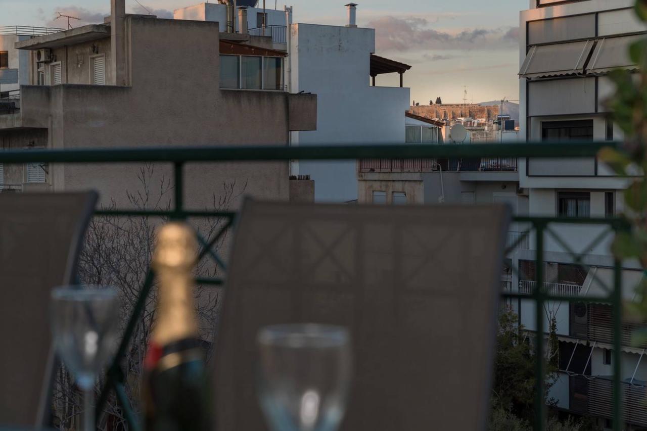 Ferienwohnung Penthouse With Acropolis View 8Ppl, 140Sqm Athen Exterior foto